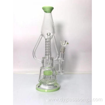 Pretty Double Chamber Jellyfish Perc glass bong